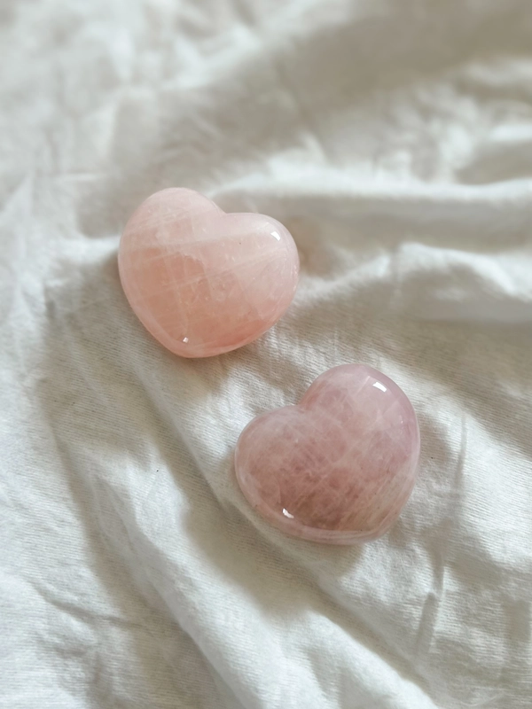 cuore in Quarzo Rosa